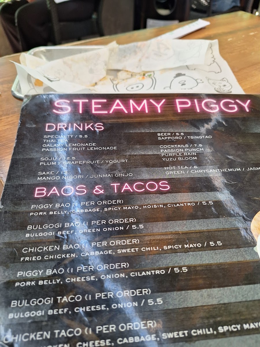 Menu - Steamy Piggy photo 8